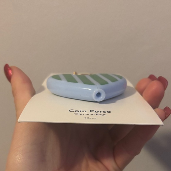 Kate Spade Green and blue Heart Coin Purse - Picture 3 of 7